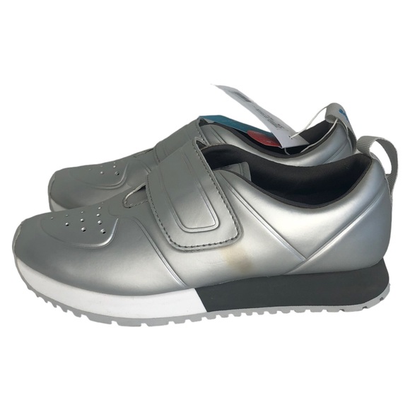 🆕 Native Cornell Metallic Silver Sneakers Big Kids Size 3 - Picture 5 of 13